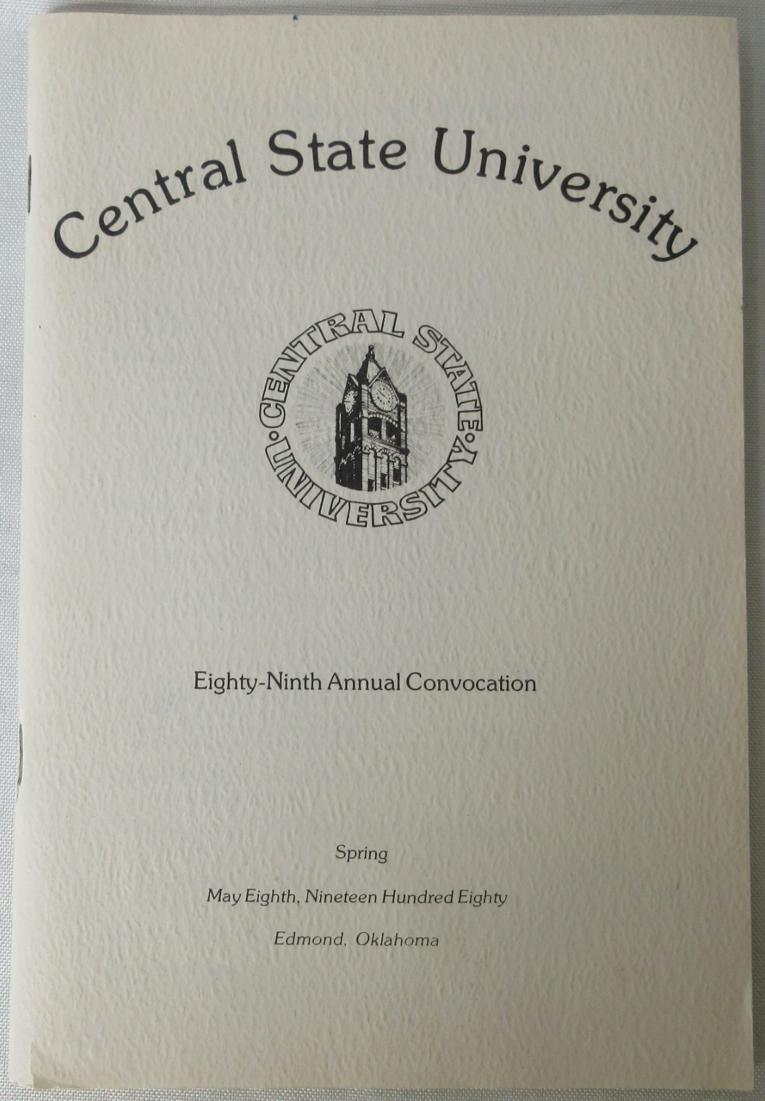 Central State University 89th Annual Convocation Program Souvenir Spring 1980