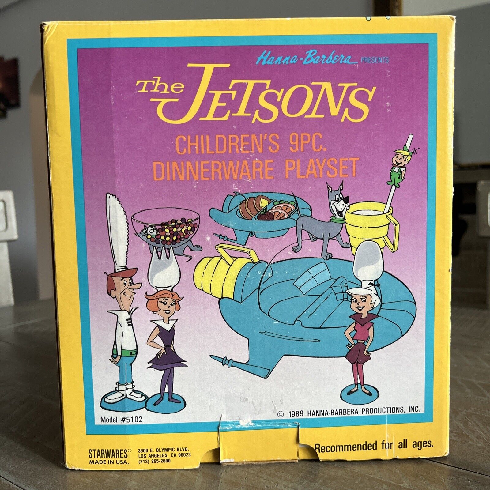 1989 Hanna Barbera The Jetsons Dinnerware Playset model # 5102
