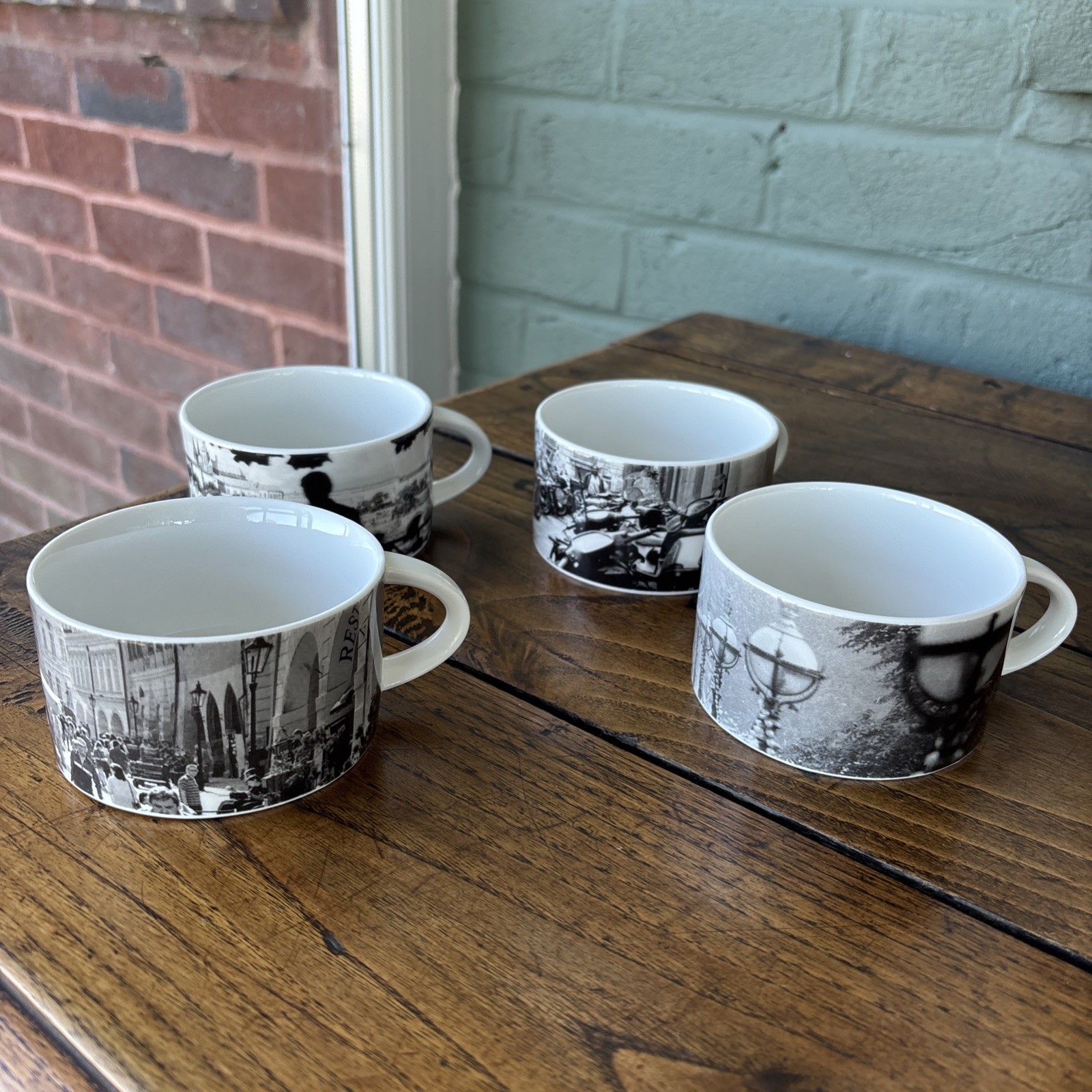 Full Set of 4 British Airways Royal Doulton European Cities Coffee Cups VGC