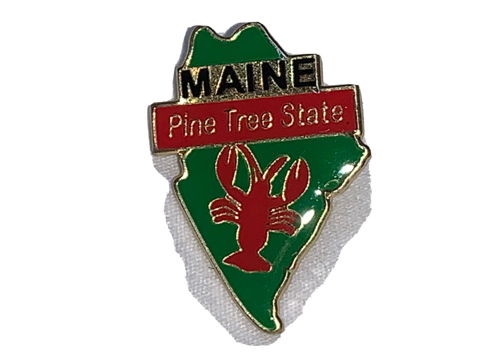 MAINE STATE LAPEL PIN NEW