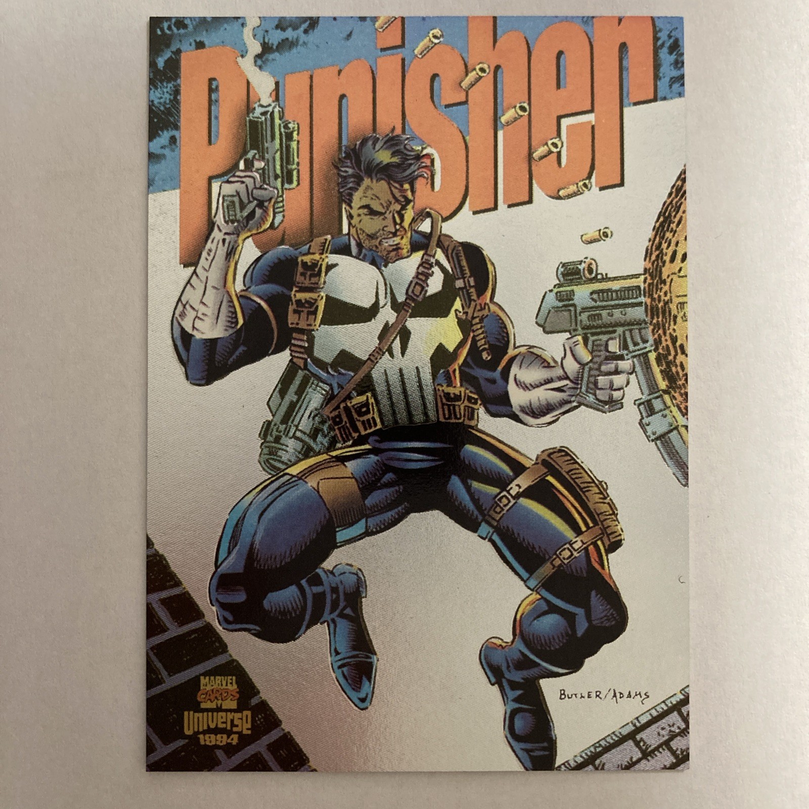 1994 Marvel Cards Universe - Limited Edition - Power Blast - Punisher #2 Silver