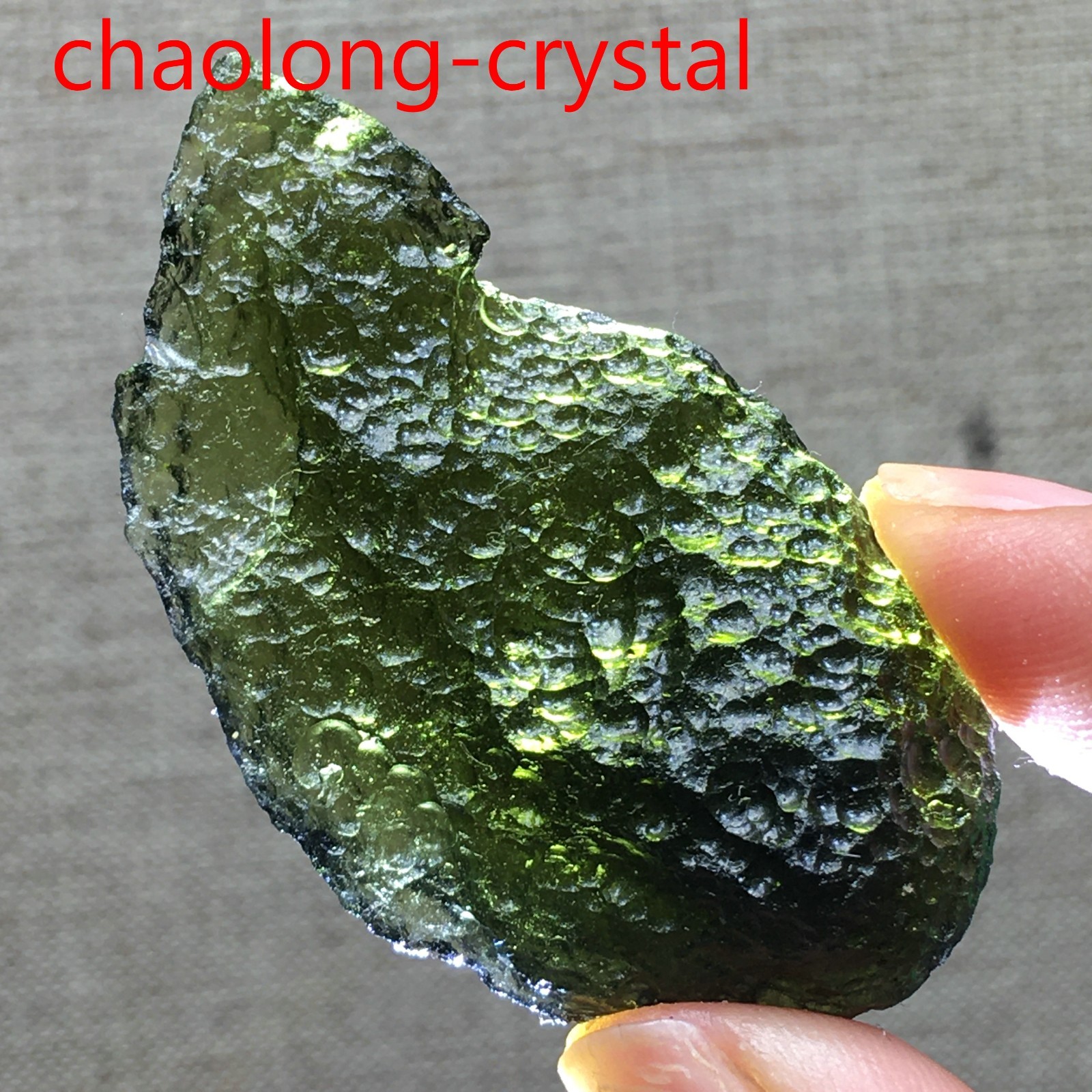 75Ct Moldavite Genuine Raw Meteorite From Czech Republic PICcertificate