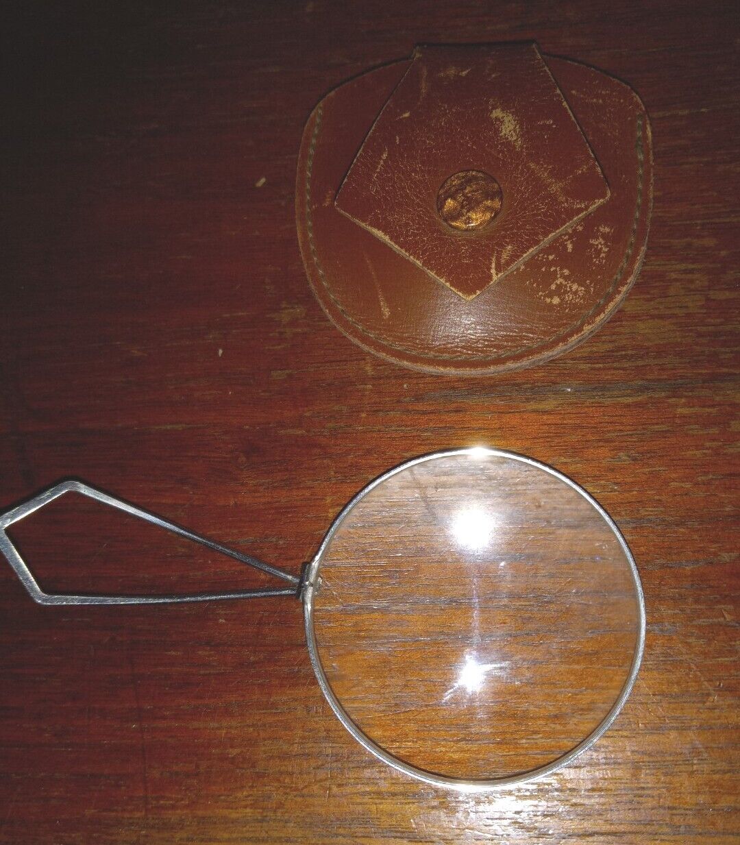 Antique B & L Bausch Lomb Pocket Magnifying Glass Magnifier Vintage Art Deco VG+
