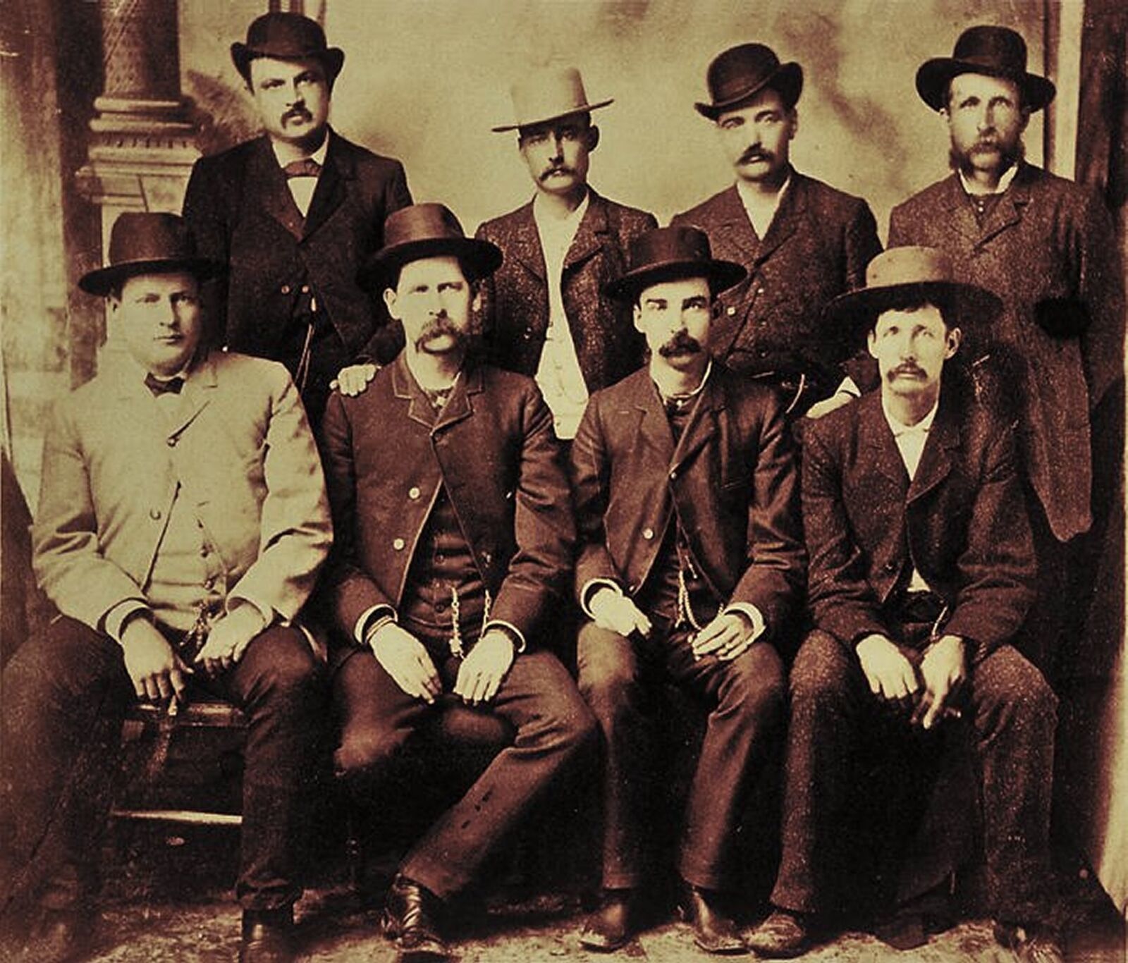 1883 WYATT EARP &, BAT MASTERSON & The Dodge City Peace Commission PHOTO (176-U)
