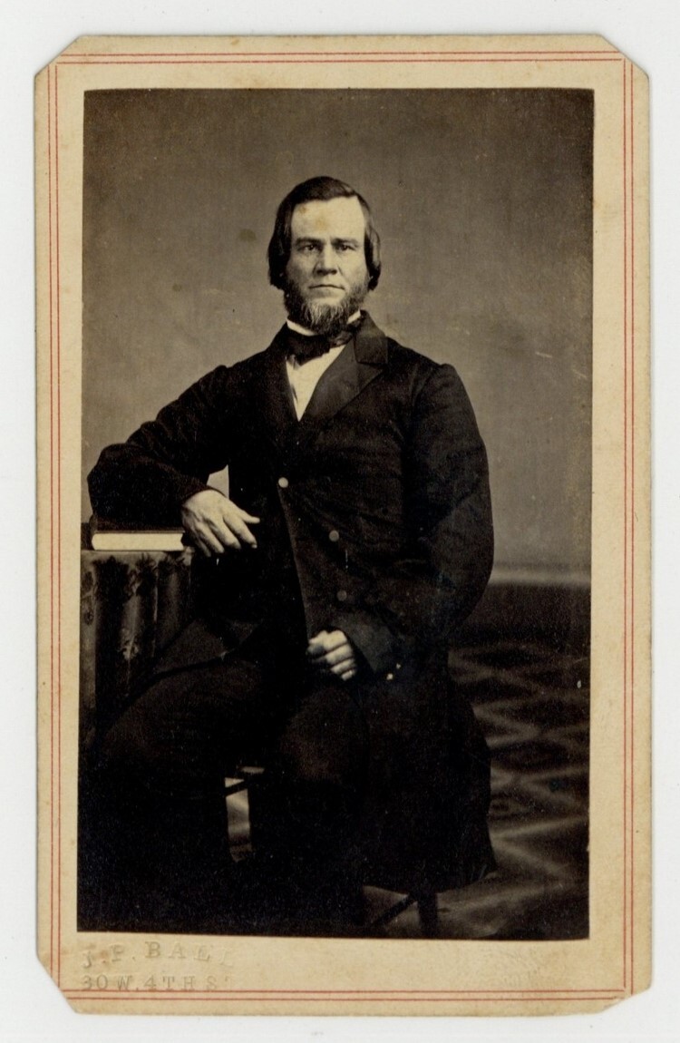 James Ball African American Photographer 1860 Bearded Gentleman CDV Photo JP 
