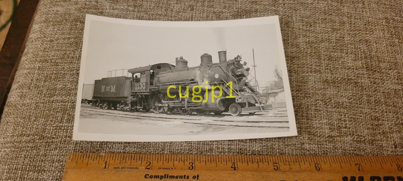 R125 Train Photograph Locomotive Engine RPPC N DE M 1130 G-16 BALDWIN 20073-1902