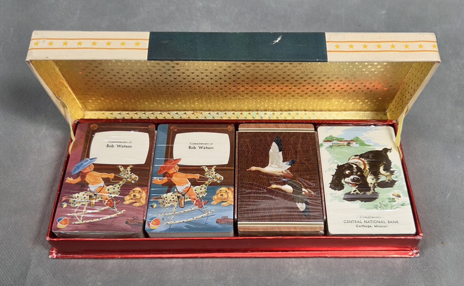 Vintage BROWN & BIGELOW Advertising POLITICAL BABIES Remembrance PLAYING CARDS