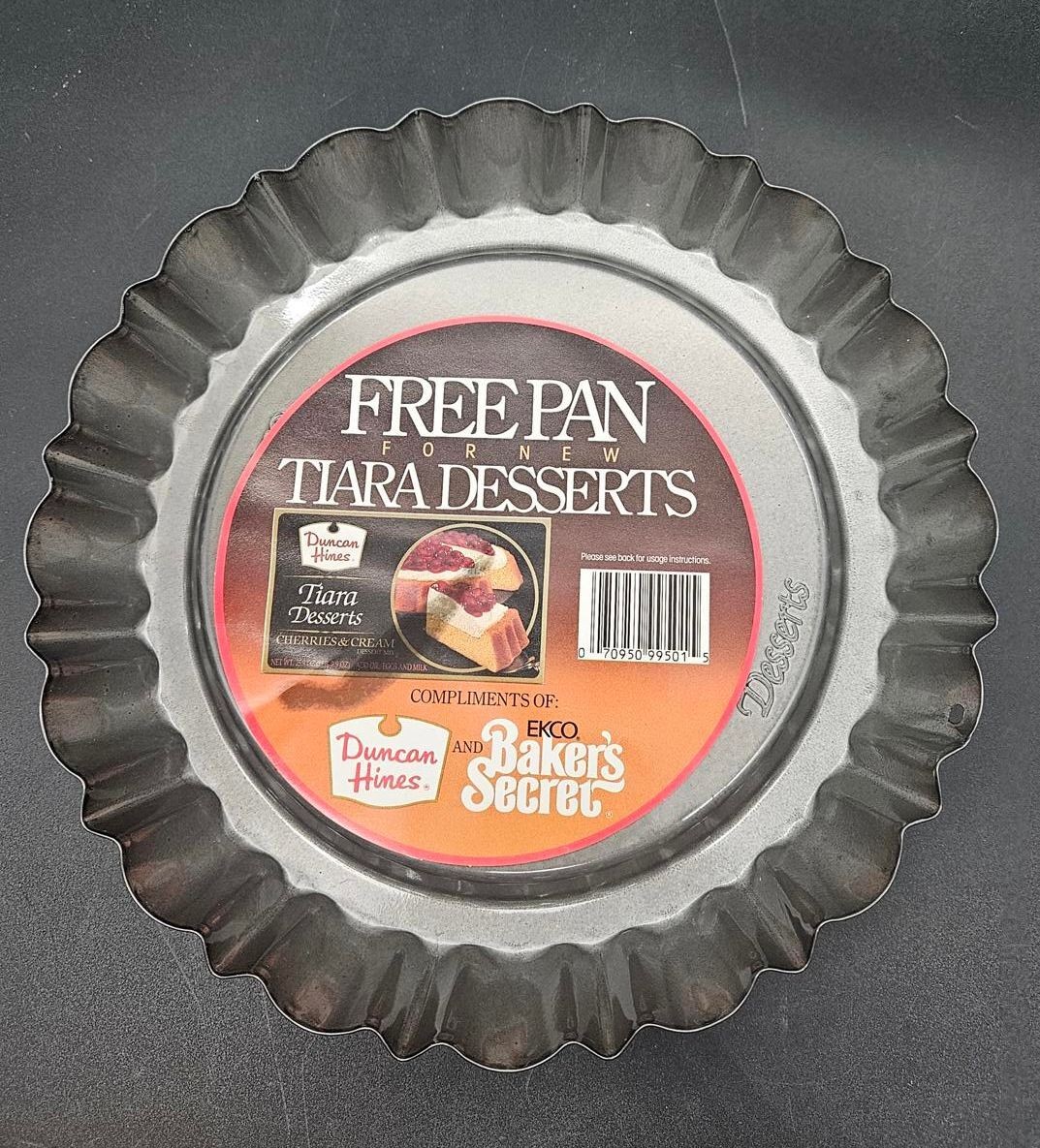 NWT Vintage Duncan Hines EKCO Baker’s Secret Tiara Desserts Promotional Pan