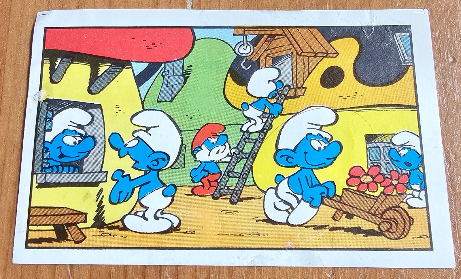 1964 Kwatta Belgian Chocolate The Smurfs #2 Papa Smurf Real Rookie Card RC Rare