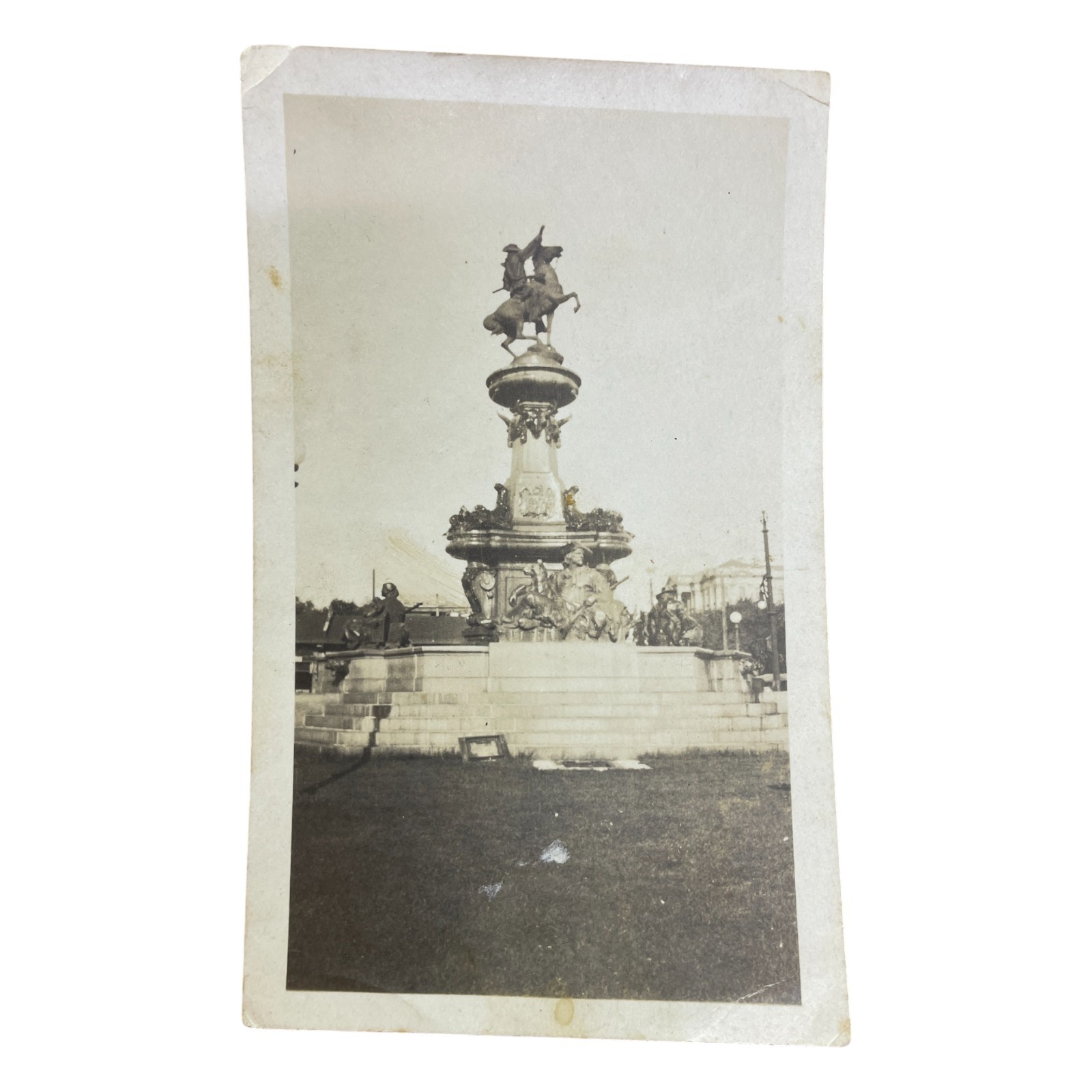 Vtg 1940s Grant Memorial Photo Capitol Hill DC Equestrian Statue Monument USA
