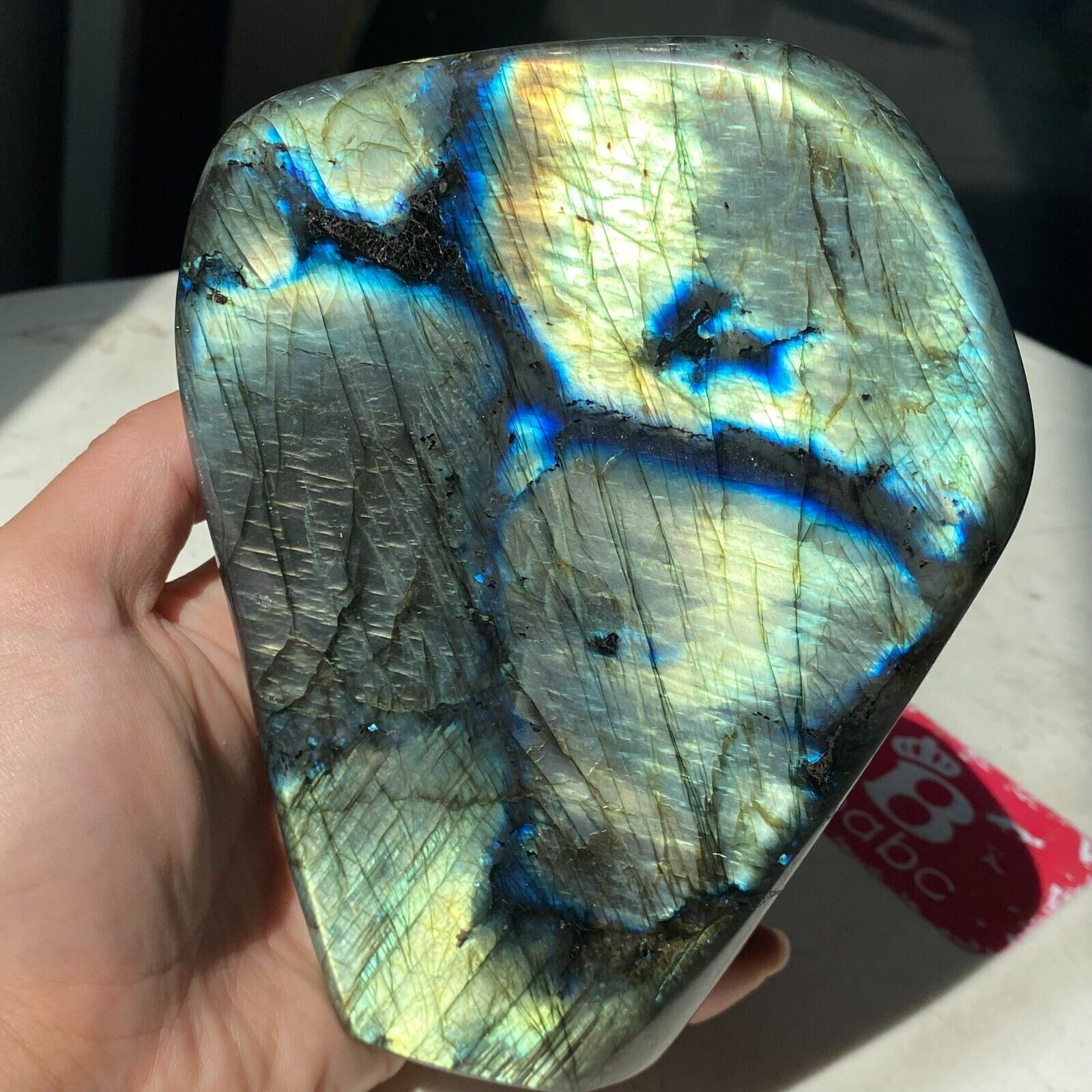 3.90LB Natural Gorgeous Labradorite QuartzCrystal Stone Specimen Healing