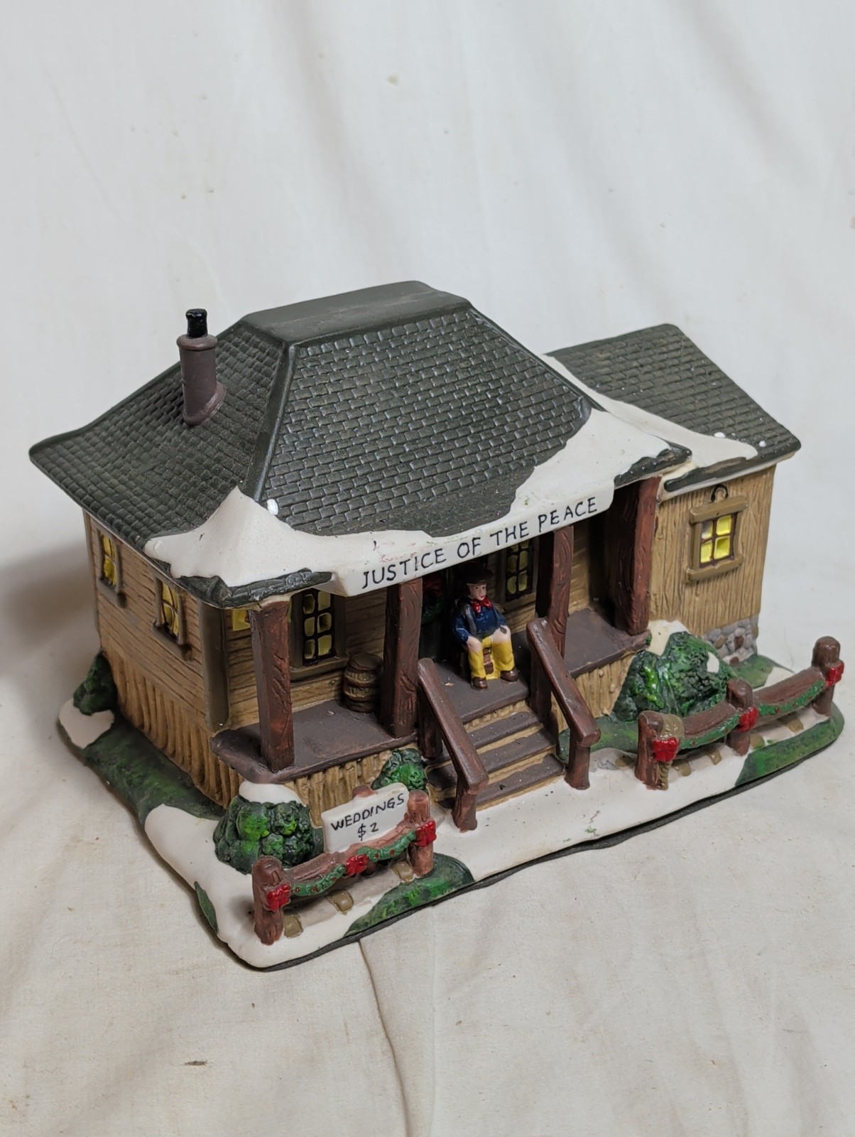 Heartland Valley Village Justice of the Peace Cabin O'Well Vintage Christmas