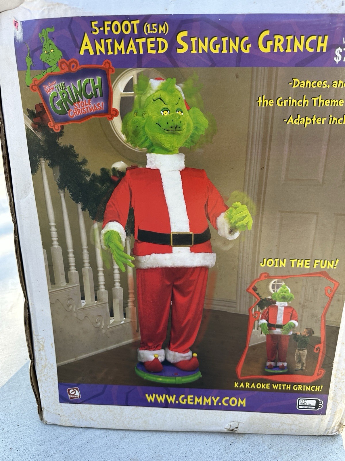 NEW 2004 Gemmy Life-Size Animated Talking Singing GRINCH 5.74’ Christmas Decor NEW 2004 Gemmy Life-Size Animated Talking Singing GRINCH 5.74’ Christmas Decor