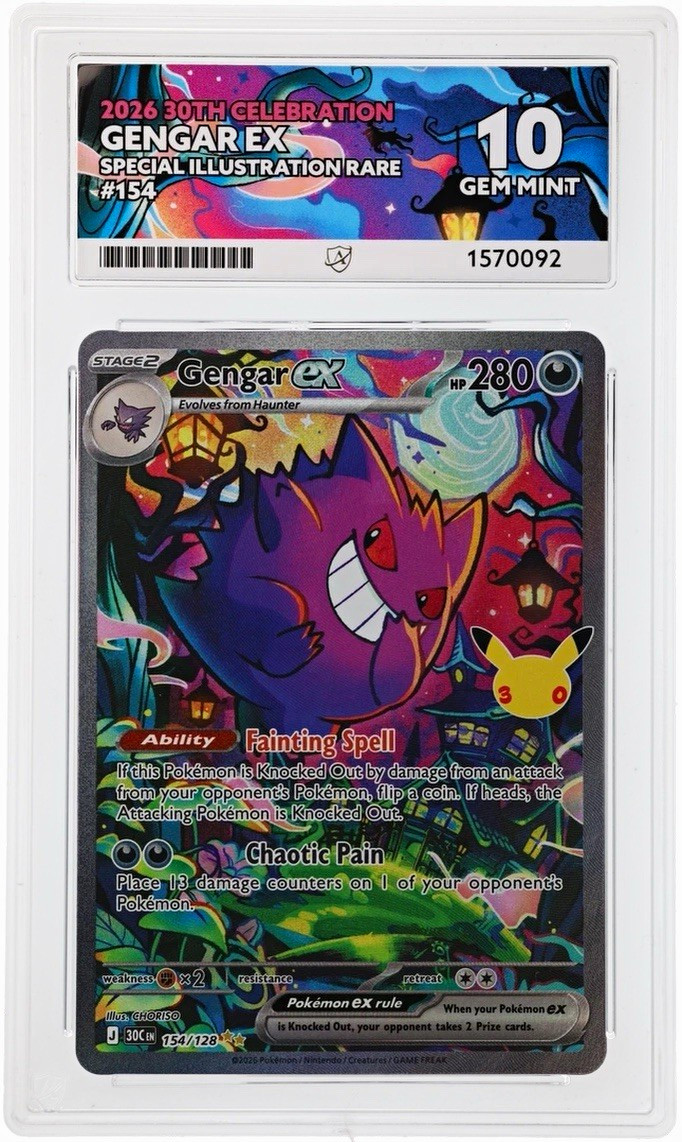 30th Celebration ACE 10 Gengar EX 154/128 Anniversary Pokemon 