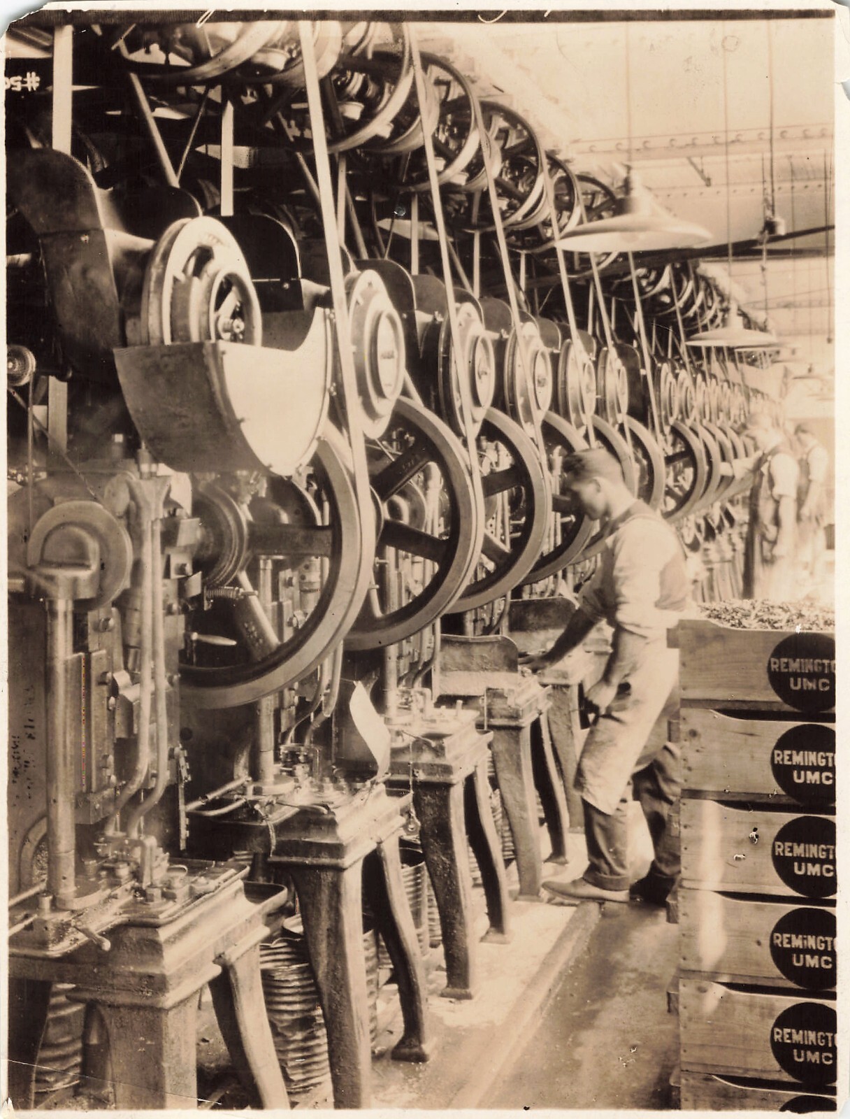 Remington Factory c1910s Press Photo UMC Ammo Manufacturing *P176c Remington Factory c1910s Press Photo UMC Ammo Manufacturing *P176c