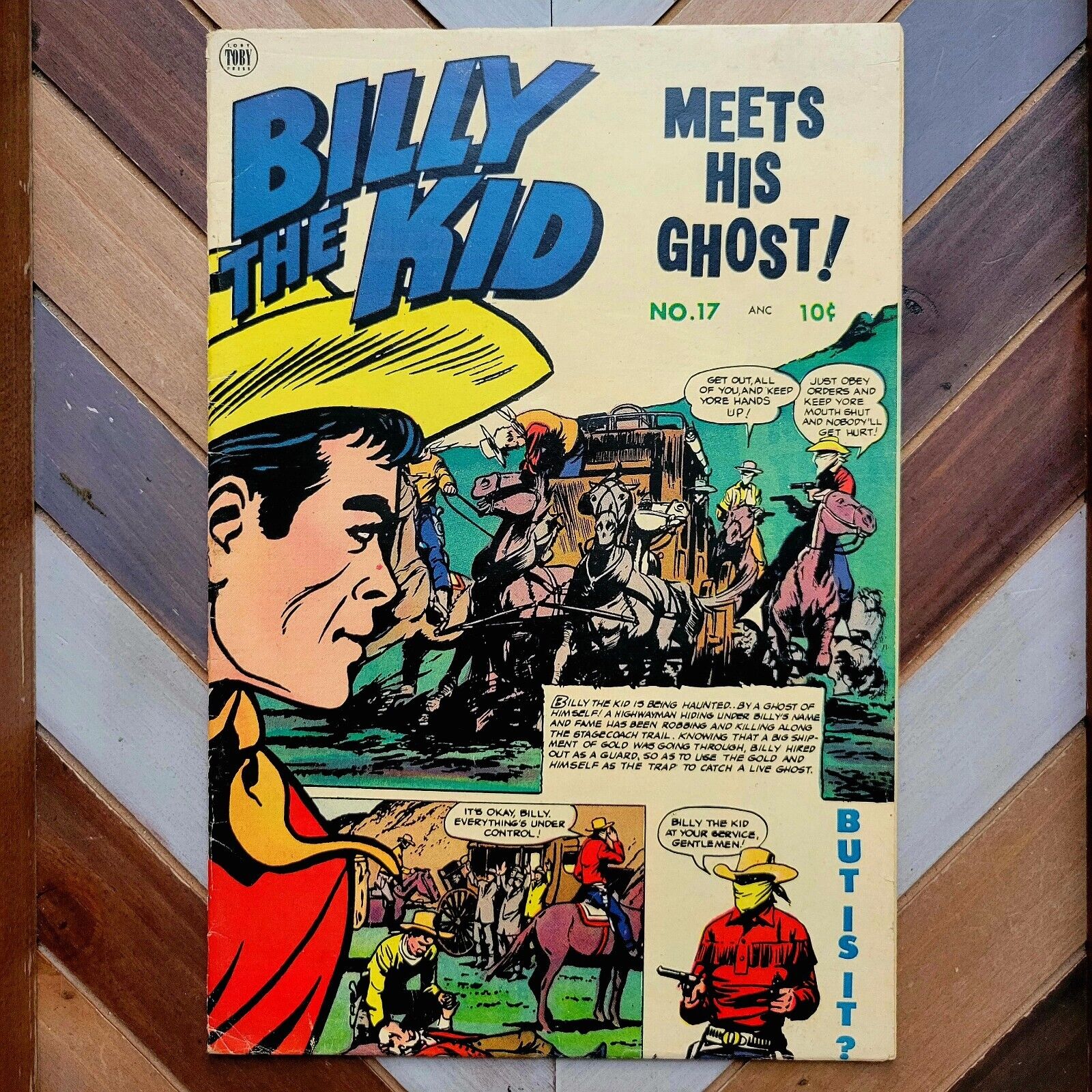 BILLY THE KID ADVENTURE MAG #17 FN 1953 10-cent GOLDEN AGE WESTERN / E.J. SMALLE