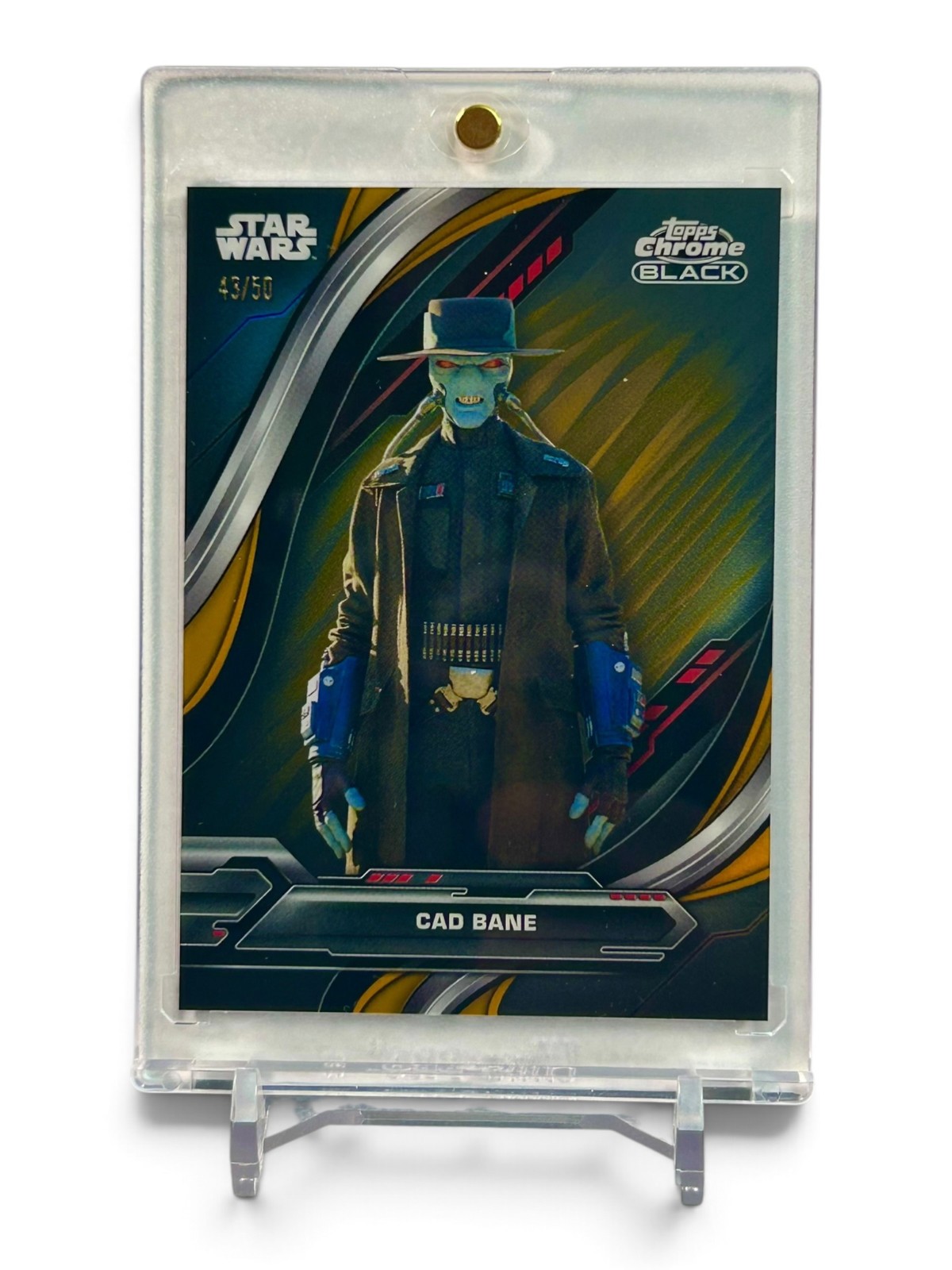 2024 Topps Star Wars Chrome Black Cad Bane Gold Refractor /50