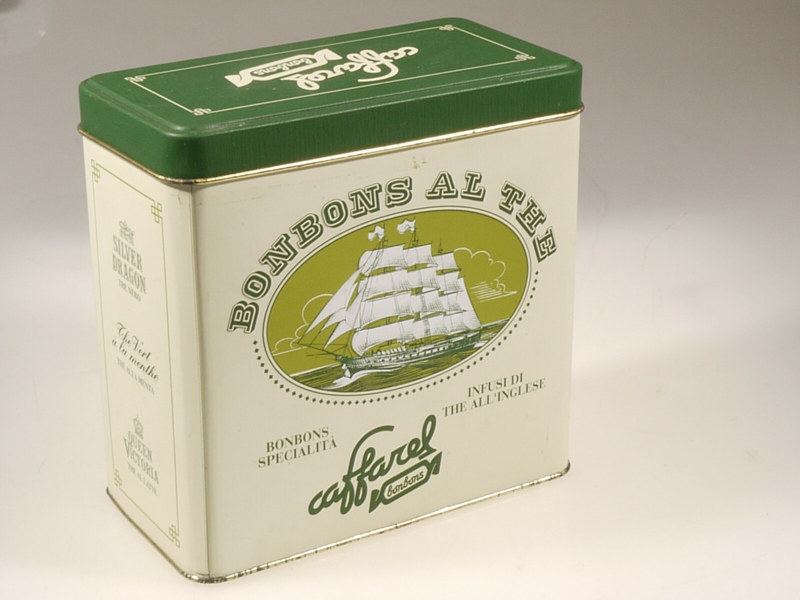 PRL) CANDY BOX CAFFAREL COLLECTION ITALY CANDIES BOX COLLECTION TIN VINTAGE