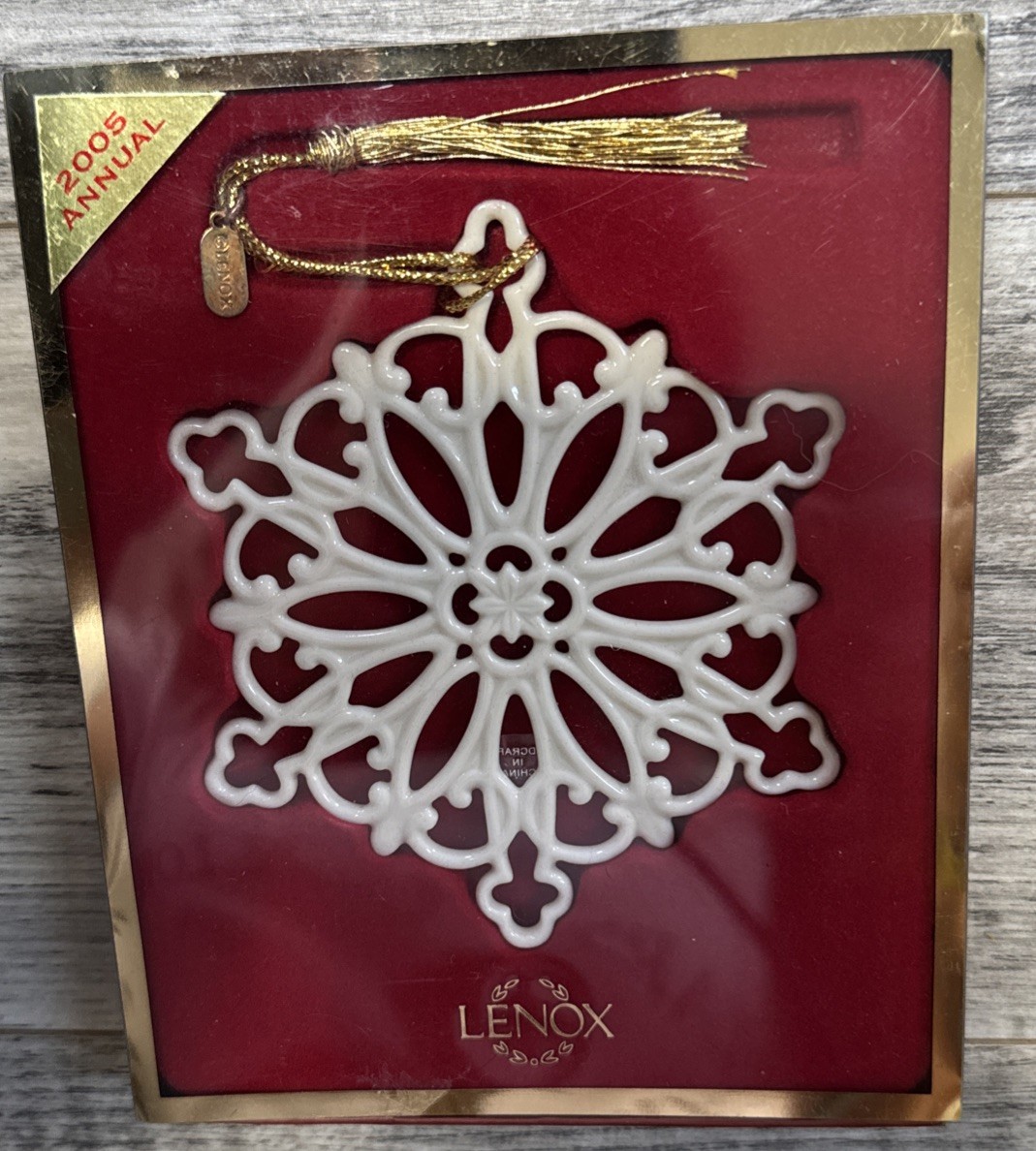 Lenox 2005 Snow Fantasies Annual Snowflake Ornament Vintage NEW IN BOX