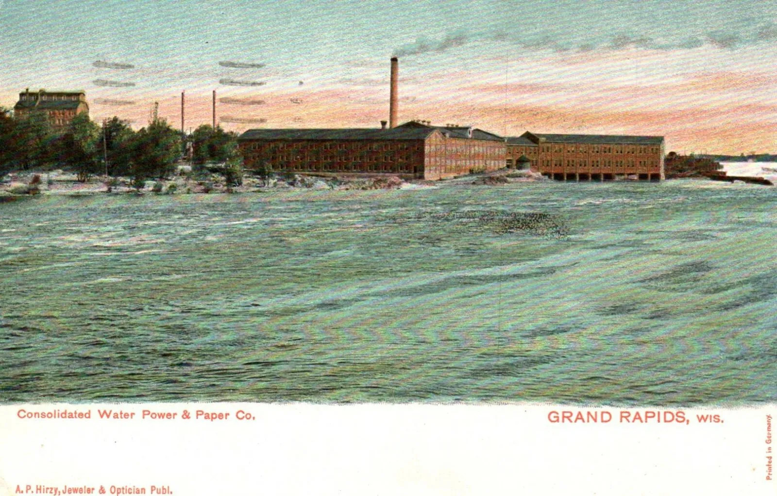Vintage Postcard- Consolidated Water Power & Paper Grand Rapids, WI. Posted 1944