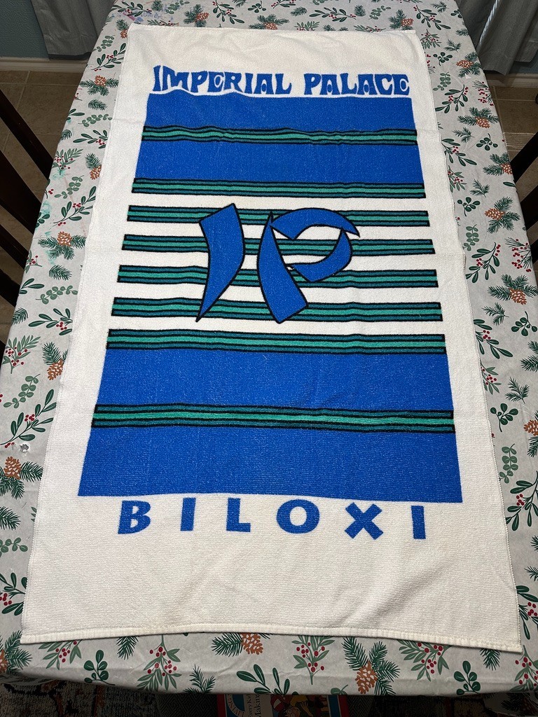 Vintage Imperial Palace Hotel Casino Biloxi Mississippi Beach Towel