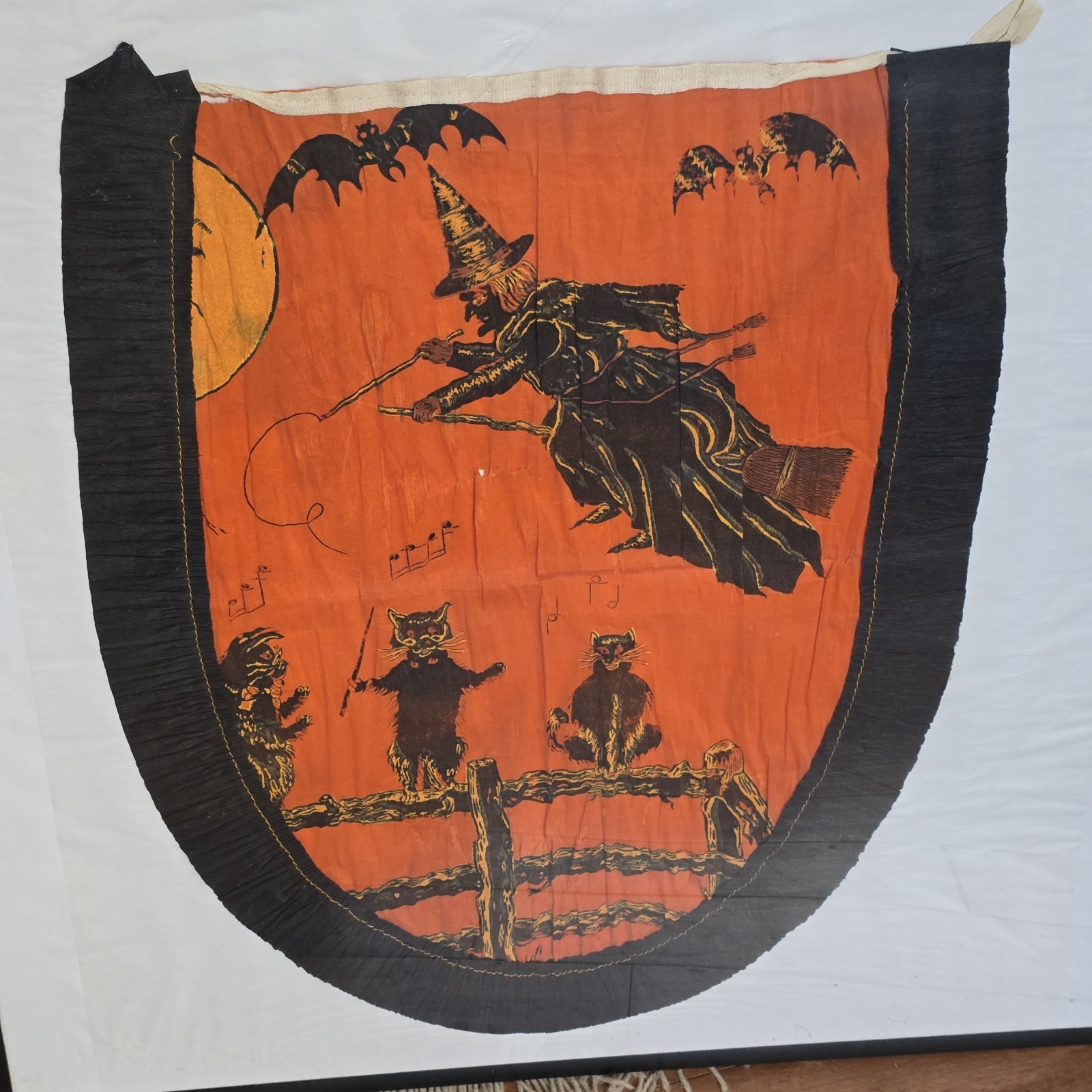 ~1920's Rare Halloween Crepe Apron