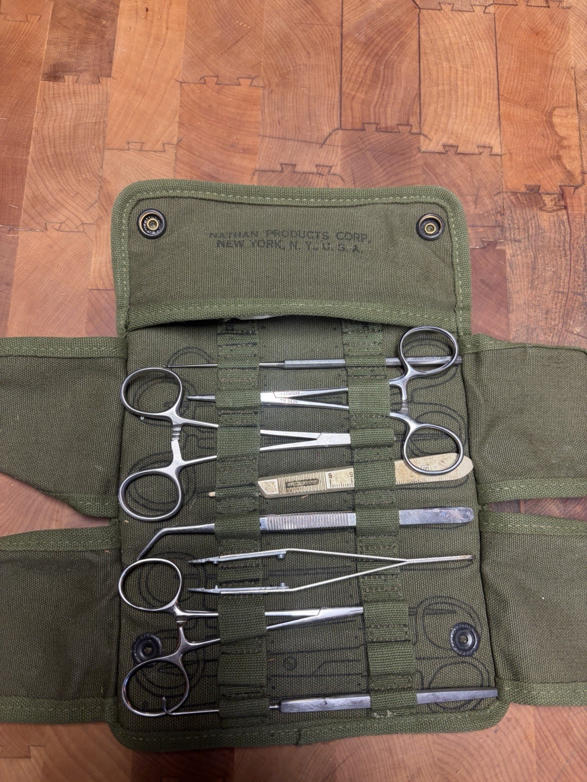 Vintage US Military Surgical Instrument Kit Minor Field Surgery