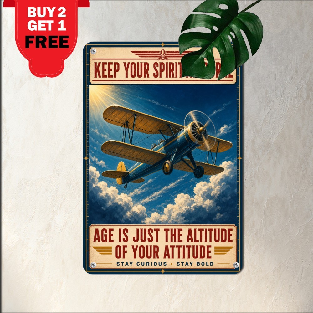 Aviation Passion Flying Quote Sign Pilot Hangar Hobbies Room Metal Tin Plaque
