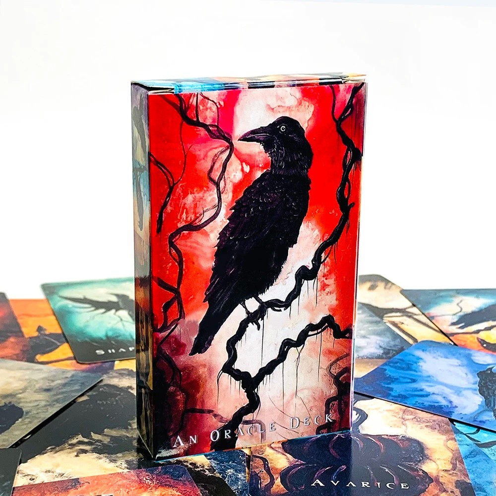 Crow Oracle Deck 53 Cards Raven Art Divination Fortune Telling Reading English