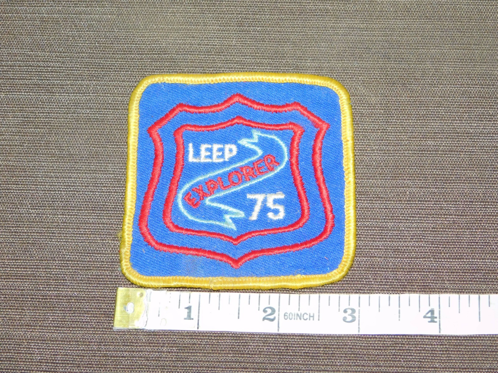 VINTAGE BSA BOY SCOUTS OF AMERICA PATCH 75 LEEP EXPLORER