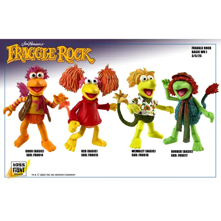 Jim Henson's Fraggle Rock - Set of 4-pcs Action Figures by Boss Fight Studio
