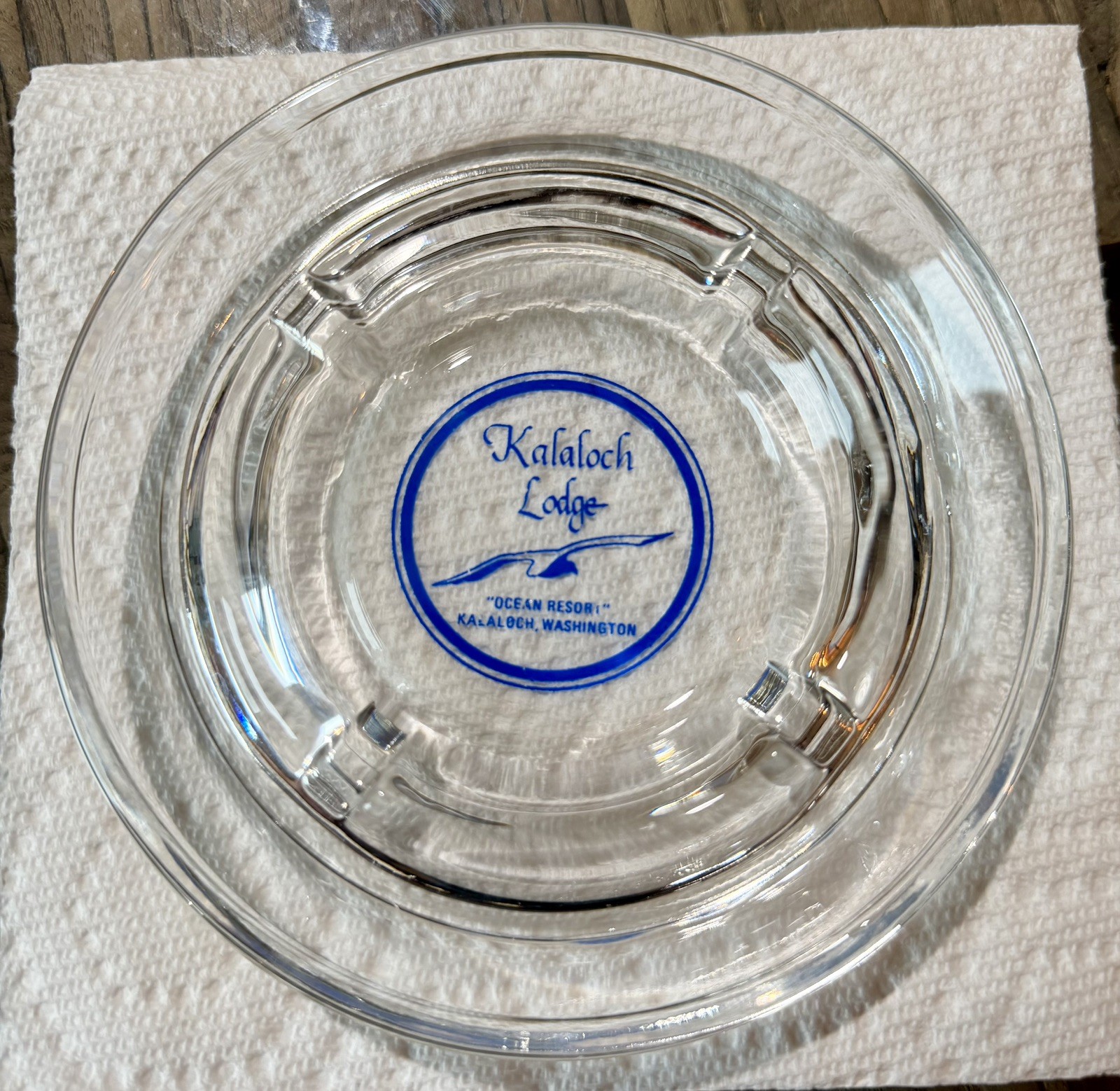 VTG Marketing Ashtray Kalaloch Lodge Kalaloch, Washington Round Smoking 