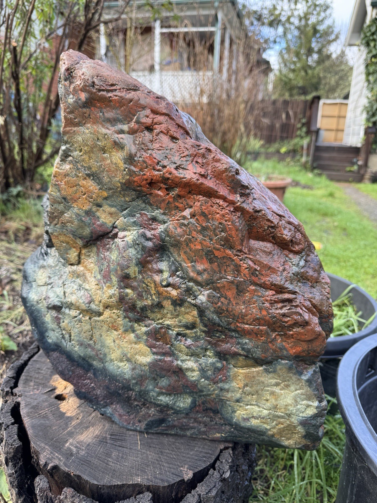 Unique Brecciated Jasper Rock, Boulder Around 180LBS