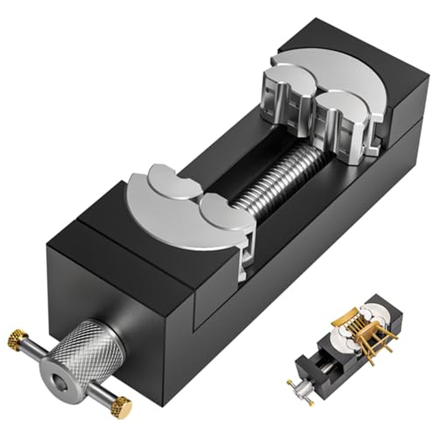 Luvan Mini Drill Press Vise, Small Bench Vise Clamp for Any Shape 2.44\ Luvan Mini Drill Press Vise, Small Bench Vise Clamp for Any Shape 2.44\
