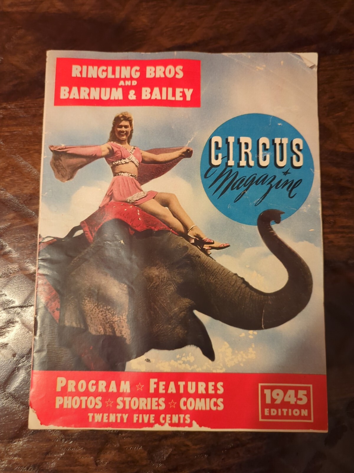 1945 WW2 Era Ringling Brothers & Barnum & Bailey Circus Program - RARE