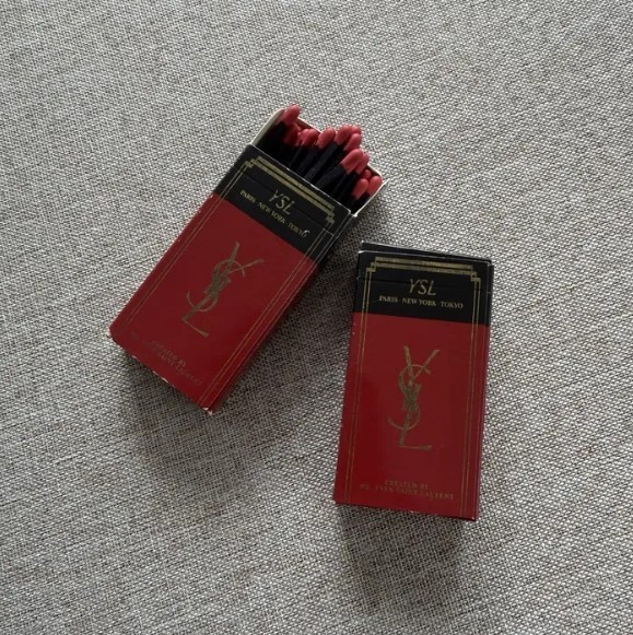 Vintage Yves Saint Laurent Matchbox – 1980s/1990s Designer Collectible Memorabil