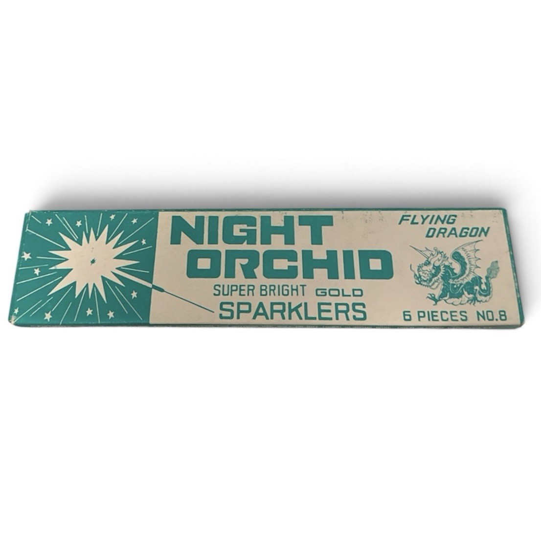 Vintage Flying Dragon Night Or hid Sparklers Fireworks Advertising Box (Empty)