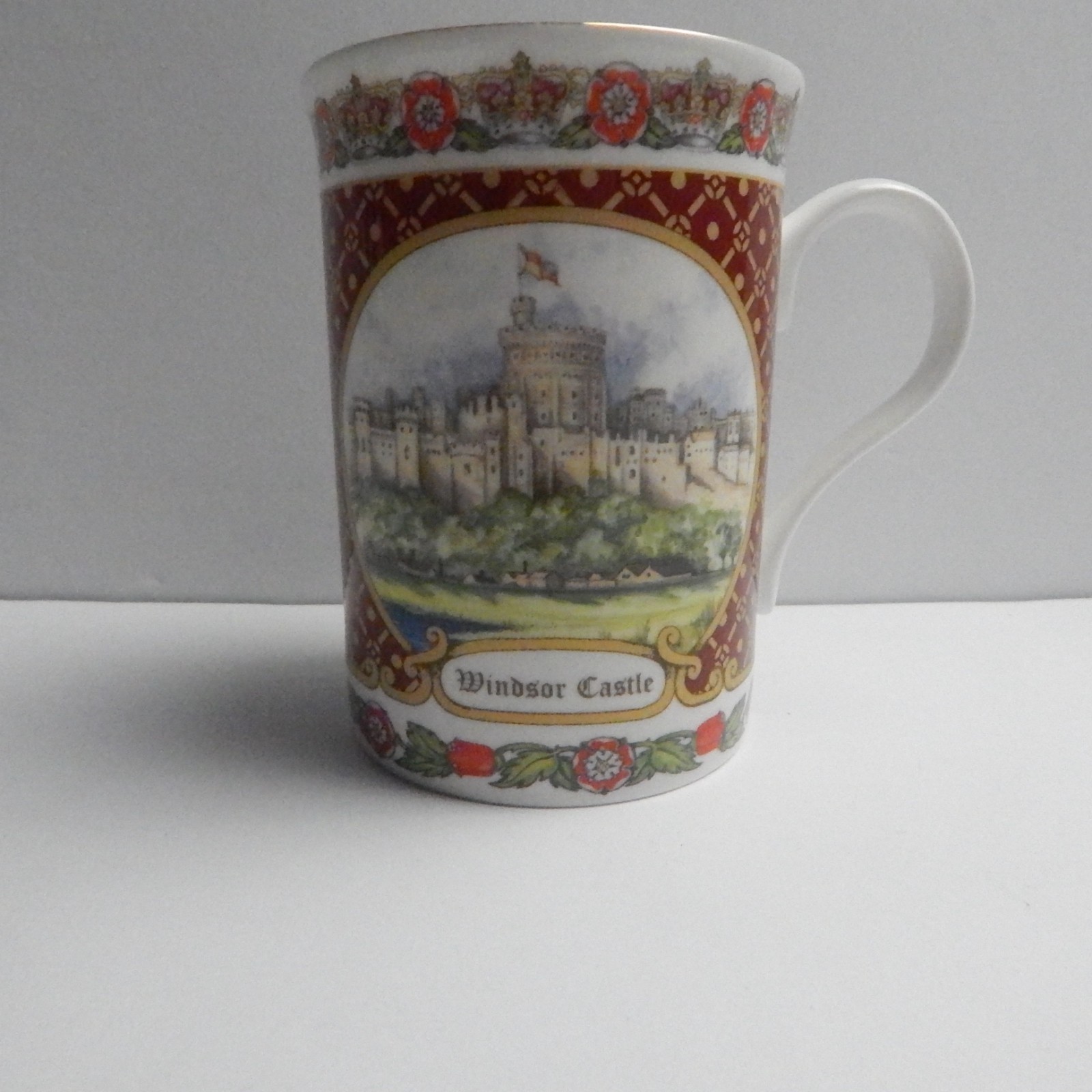 Vintage Windsor Castle Bone China Gold Trim Coffee Mug  Cup Made in England