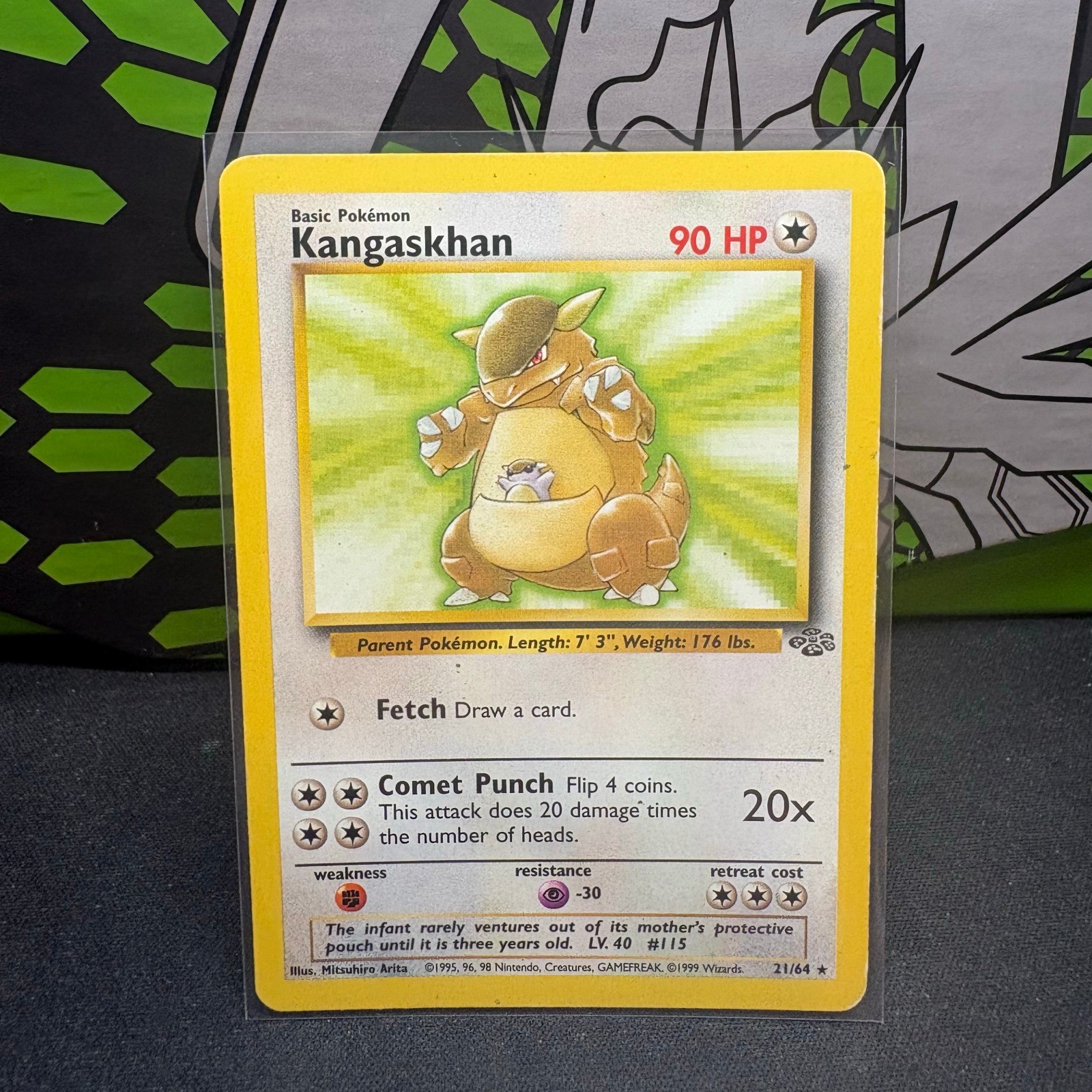Kangaskhan (21) Unlimited Rare Jungle 21/64 MP
