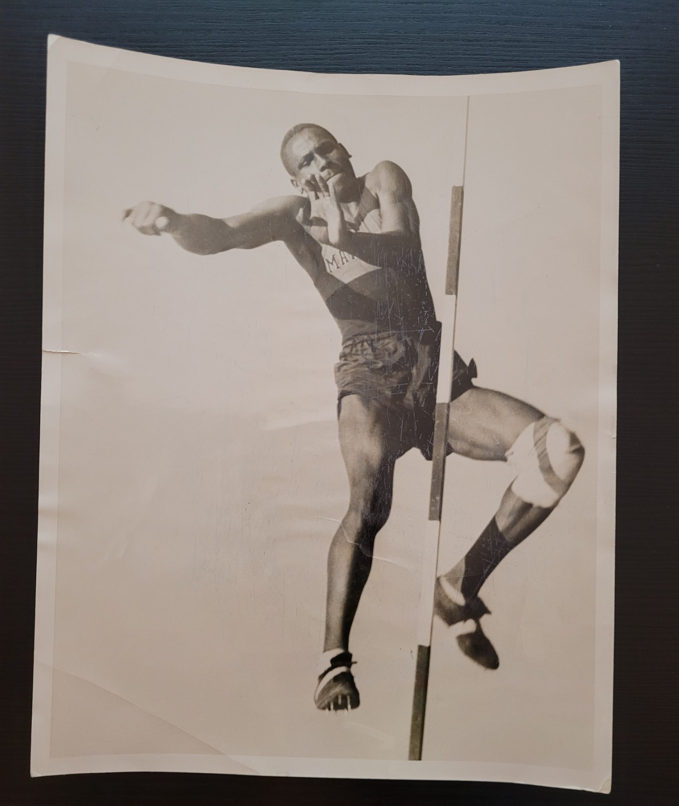 VTG 1937 Edward Burke Marquette University High Jump Photo Butler Relays Track