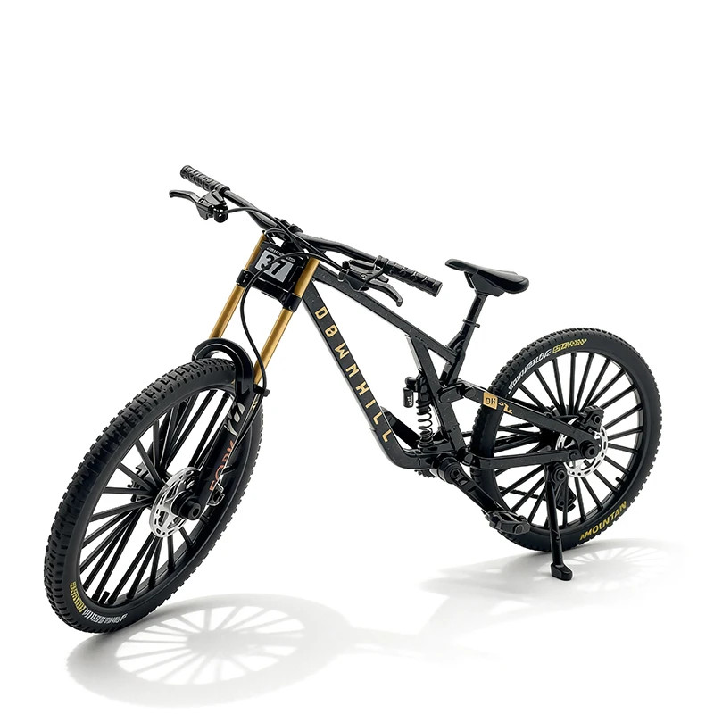 1:8 Scale Alloy Mountain Bike Model Miniature Bicycle Desktop Toy Gift