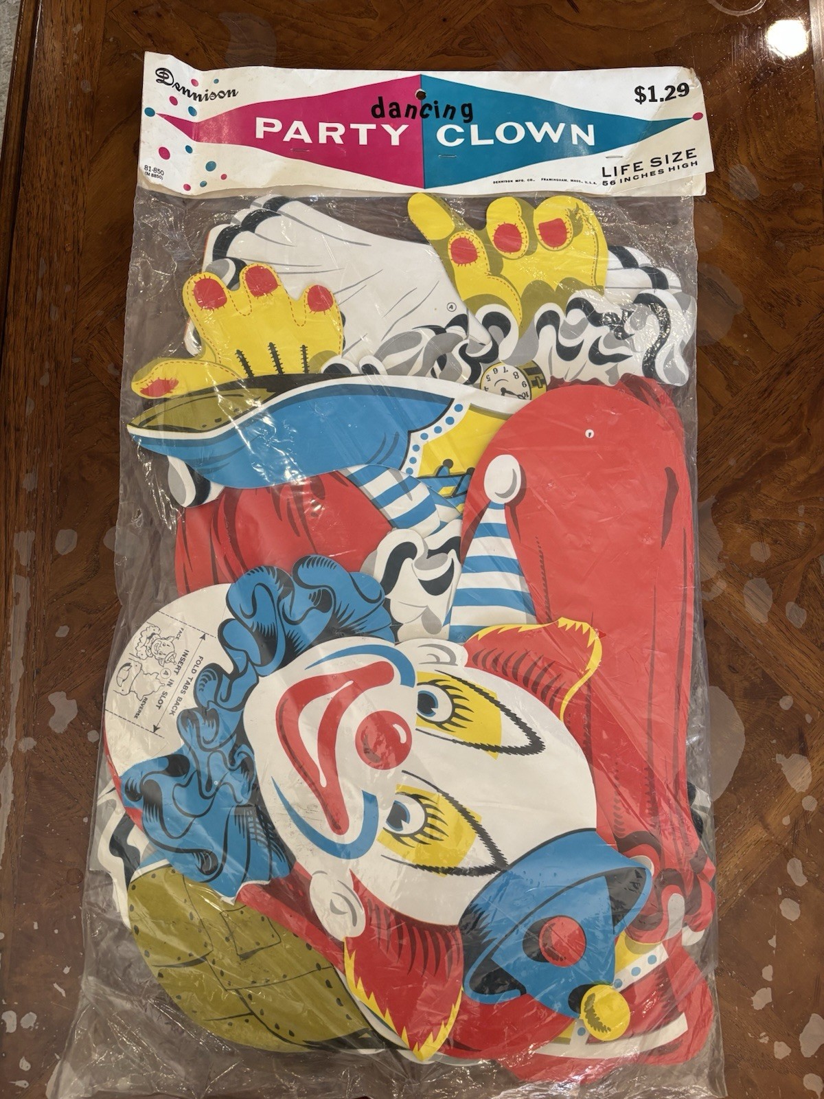 Vintage Dennison Dancing Party Clown 56\