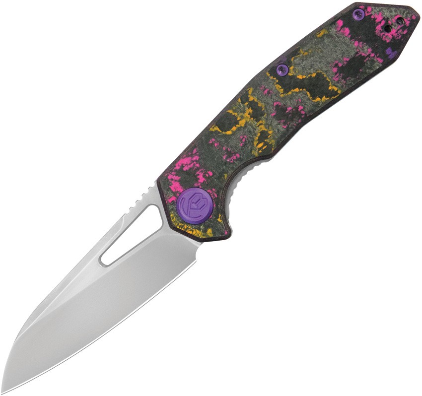Kubey KB Knives Vagrant Linerlock POP Camo Carbon Fiber Folding M390 Knife 291Y