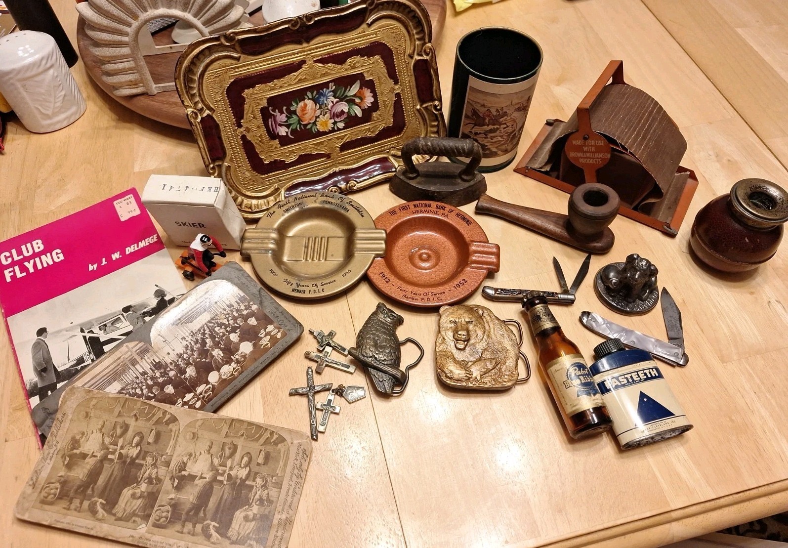 Vintage Grandpa Junk Drawer Collectibles Lot - Nice Items