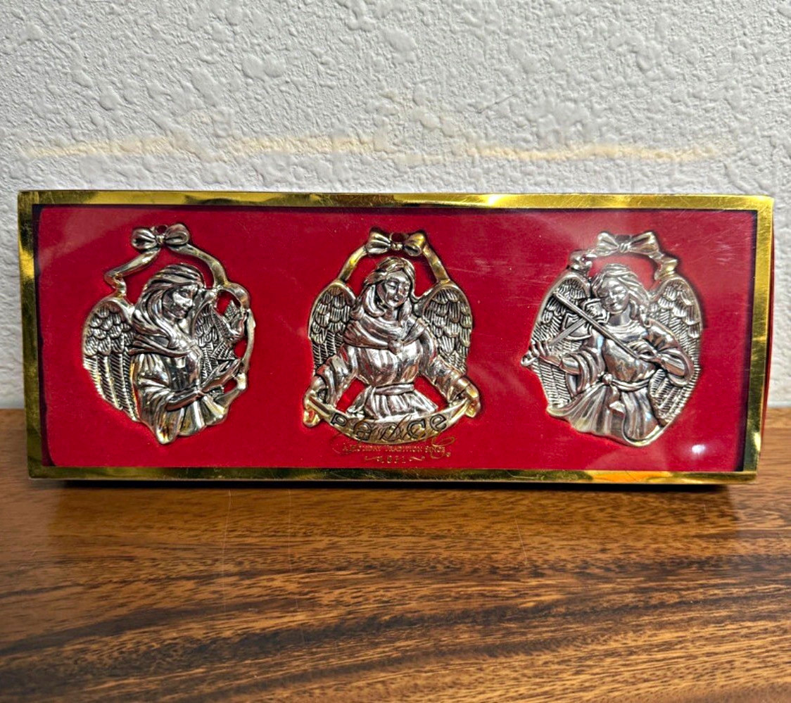 Gorham Silver Plated Angel Ornaments Gorham Silver Plated Angel Ornaments