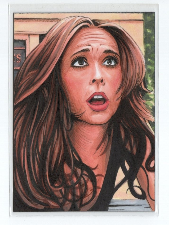 Ghost Whisperer PSC Sketch Card Artist Trev Murphy #3 Jennifer Love Hewitt