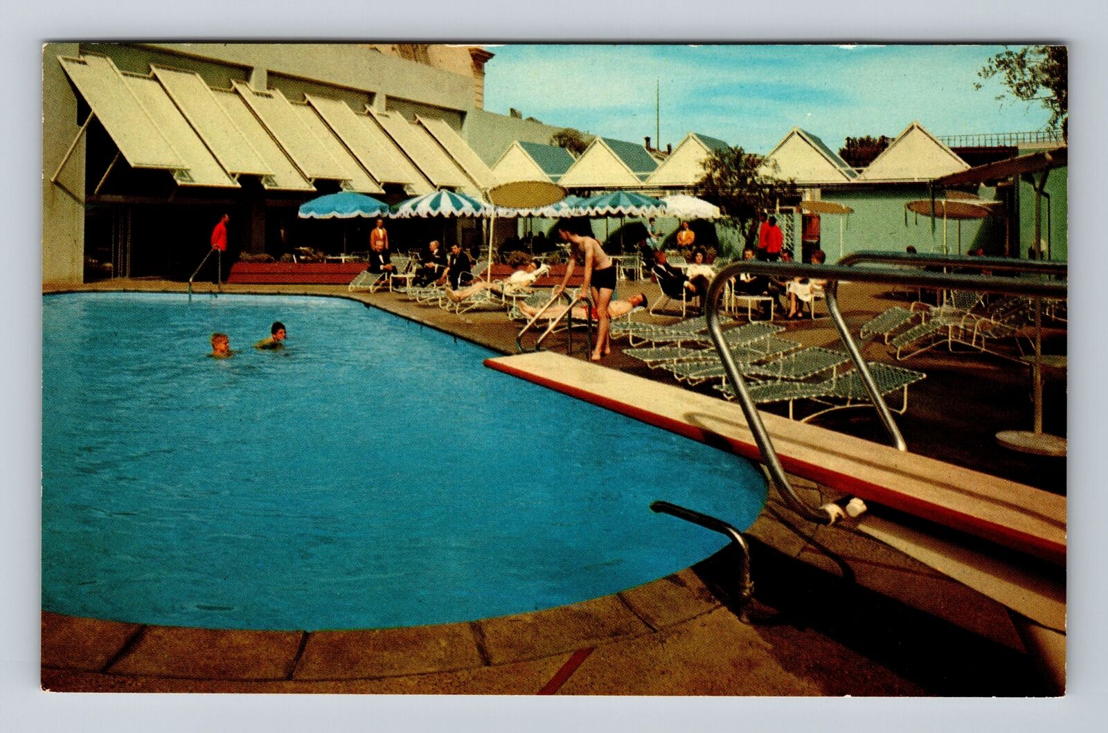 Fresno CA-California, Hotel Californian, Advertisement, Vintage Postcard