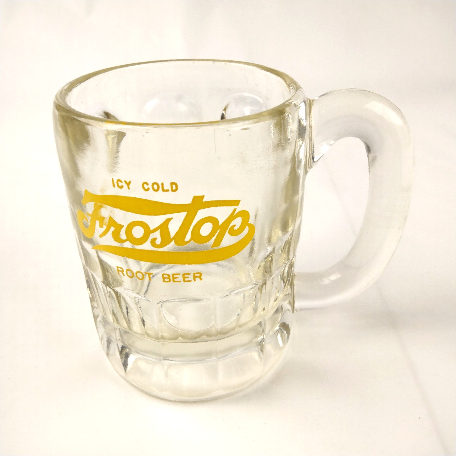 Vintage Frostop Ice Cold Root Beer Heavy Glass Mug 4 1/2\