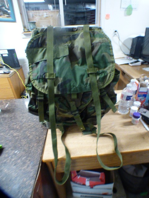 VINTAGE US MARINE CAMO COMBAT FIELD PACK NYLON LC-2