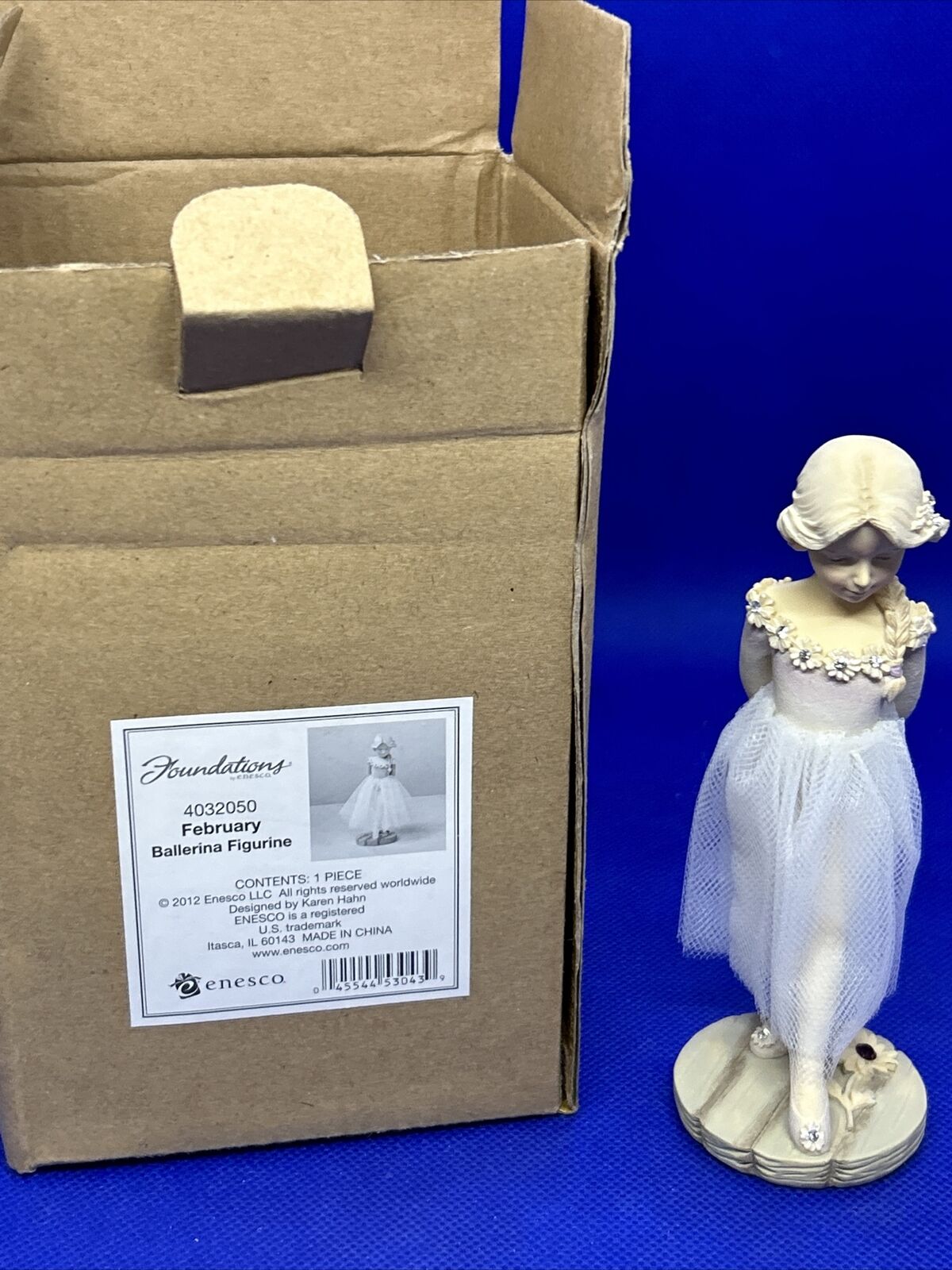 Foundations February Ballerina Figurine 4032050 NEW in BOX